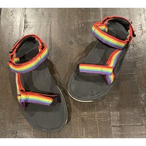 Teva Kids Rainbow Strap Sandals size 3 unisex hiking water shoes